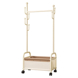 日本衣架卧室落地家用衣服挂衣架2025新款晾衣架子加粗加厚可移动