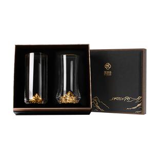 凯洛诗江山高颜值绿茶杯泡绿茶专用玻璃杯套装透明轻奢家用水杯