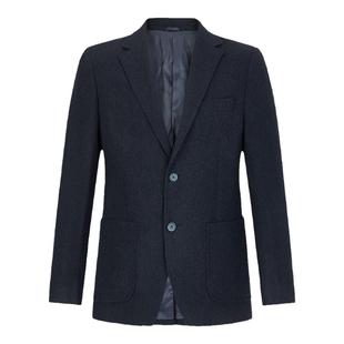 【羊毛混纺】德鲨休闲西装男青年2024秋冬新款时尚单西服