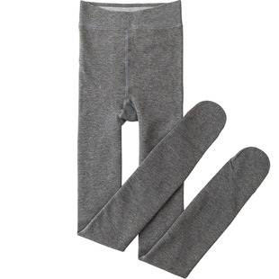 灰色打底裤女加绒加厚2025新款平纹连裤袜秋冬直角跟不勒脚不顶脚