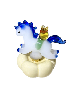 国风琉璃招财马摆件马到成功