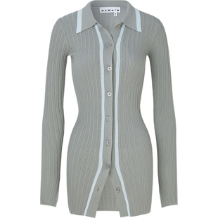 【折扣】REMAIN Birger Christensen 秋冬女士罗纹针织开襟衫