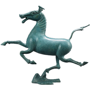 纯铜马摆件家居仿古青铜器马踏飞燕送领导办公室工艺品招财铜奔马