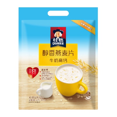桂格醇香牛奶早餐饱腹燕麦片