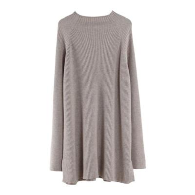 半高领慵懒风长款打底裙