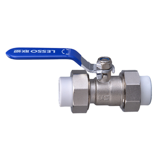 联塑PPR水管配件20 25 4分白色双活接球阀承口热熔家装活接热水管