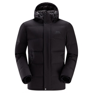 【零下-25°】Jeep羽绒服男冬季加厚保暖短款面包防寒男装外套