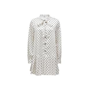 绫致ONLY秋冬新气质温柔垂感波点短裙衬衫连衣裙女时尚