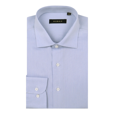 虎豹温莎领长袖商务休闲纯棉衬衫