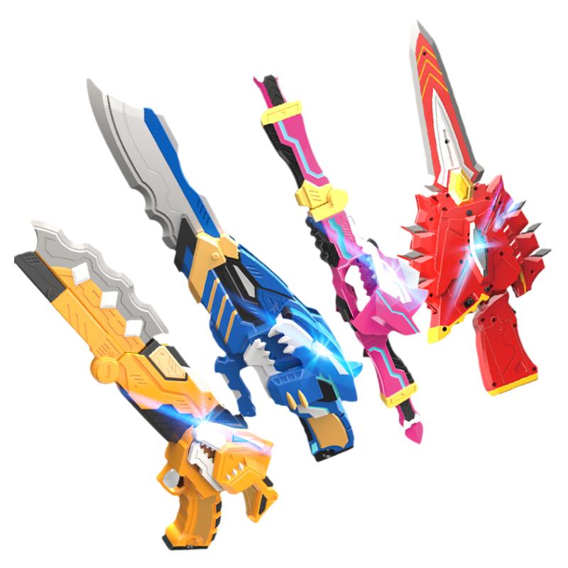 迷你特工隊(duì)玩具x武器炫能刀杖弓劍槍兒童變形機(jī)甲男孩秘密光之槍s