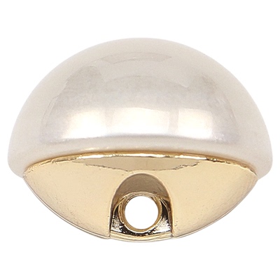 轻奢韩版高亮暗眼金属珍珠纽扣