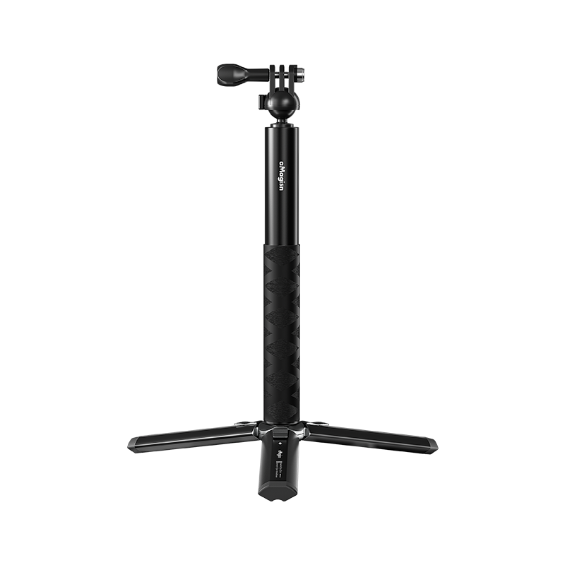 aMagisn阿迈球头转向自拍杆Insta360/GoPro/DJI Osmo Action5 Pro/4/3手持自拍延长杆配件