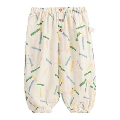 whitewheat卡通印花三色防蚊裤
