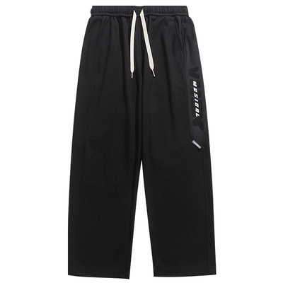 阔腿裤子初中学生直筒休闲长裤