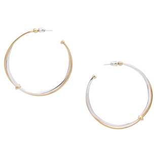 Limb掠目 乐章系列原创设计弦乐金银拼接撞色耳圈耳饰耳环圈圈女