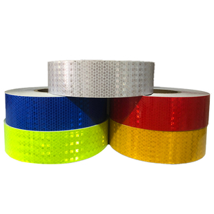 5CM宽纯色反光贴条夜间防撞警示贴交通安全高速护栏路桩反光贴纸