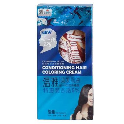 温雅纯黑色焗油膏梳洗染发剂