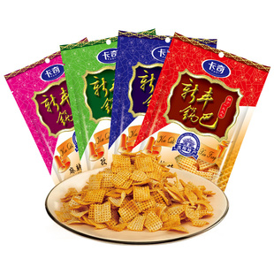 卡奇新丰锅巴老式锅巴100g麻辣牛肉孜然烧烤8090怀旧零食官方店