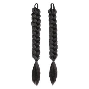 假发辫子马尾女新中式麻花辫长辫子发饰假发辫马尾侧边假辫子发饰