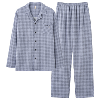 猫人优品加厚德绒睡衣男款秋冬季