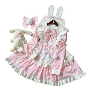 女仆装Cosplay裙甜美可爱洛丽塔Lolita软妹收腰连衣裙袖围裙优雅