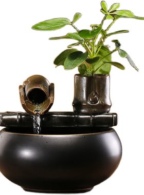 简约小号流水摆件陶瓷茶桌