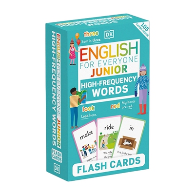 英文原版 English for Everyone Junior High-Frequency Words Flash Cards  人人学英语 常用单词闪卡 卡片 英文版 进口英语