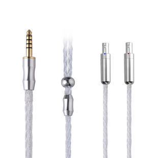 Earmax8股纯银加粗森海塞尔HD800 HD820 HD800S耳机线4.4mm平衡线
