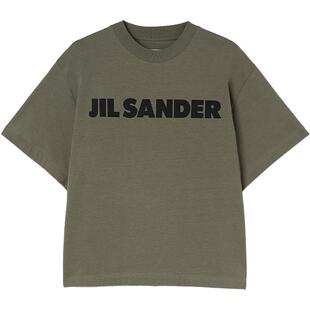 【季末特享】JIL SANDER 女士 棉质LOGO短袖T恤