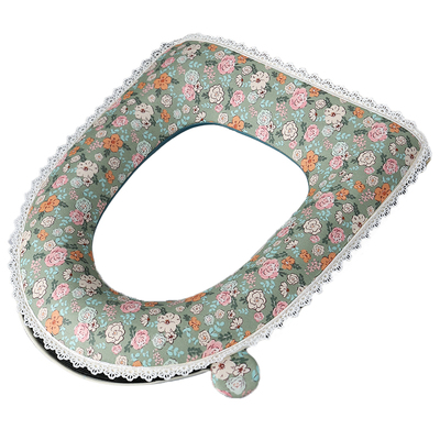 亲肤绵软马桶垫温柔家居四季通用家用加大加厚拉链防水耐用可水洗