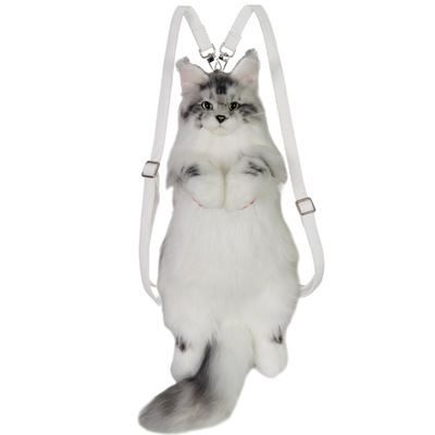 布偶海山双色猫咪毛绒背包