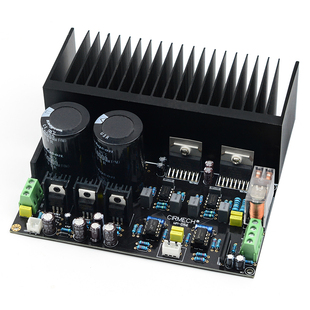 TDA7293大功率立体声2.0功放板OP07直流伺服5534前级放大沉金PCB