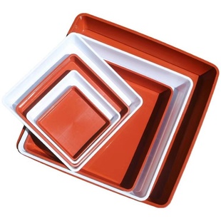 加大正方形树脂加厚移动托盘花盆底托接水盘花盆底座防漏水花盆垫