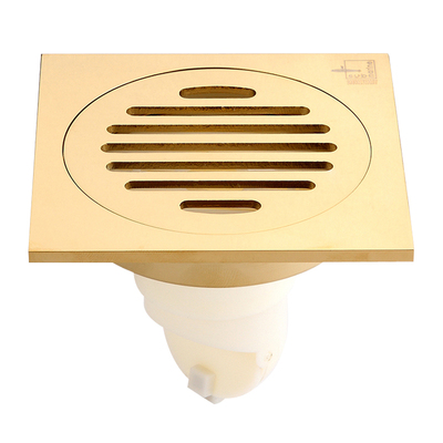 潜水艇地漏防臭器官方精铜土豪金色洗衣机大排量淋浴地漏旗舰正品