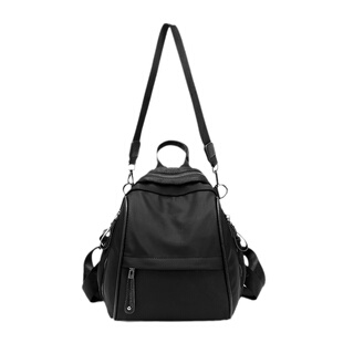 双肩包女易搭背包黑色原创质感旅行包时尚牛津布书包多隔层女包