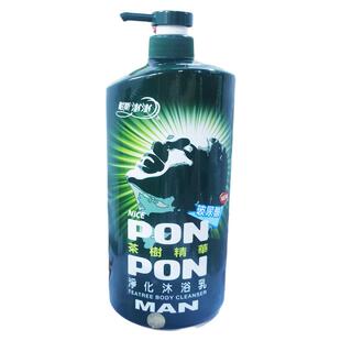 台湾澎澎MAN茶树精油净化沐浴乳1200g男士洗发水清爽沐浴露成人