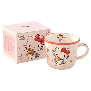 三丽哈喽hello Kitty联名款马克杯早餐杯水杯高颜值陶瓷杯子kt猫