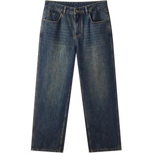 gxg.jeans男装  蓝色复古宽松时尚休闲牛仔长裤男裤 26春热卖