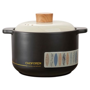 厨夫人陶瓷煲砂锅炖汤锅家用燃气耐高温干烧不裂煤气灶沙锅煲仔饭