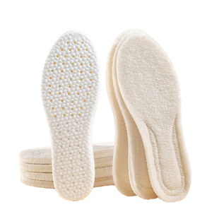 保暖运动鞋垫男士女冬天加绒加厚毛毛踩屎感软底舒适减震发热冬季