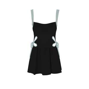 atlanticbeach度假泳衣女连体裙式遮肉显瘦泳装时尚高级感泡温泉