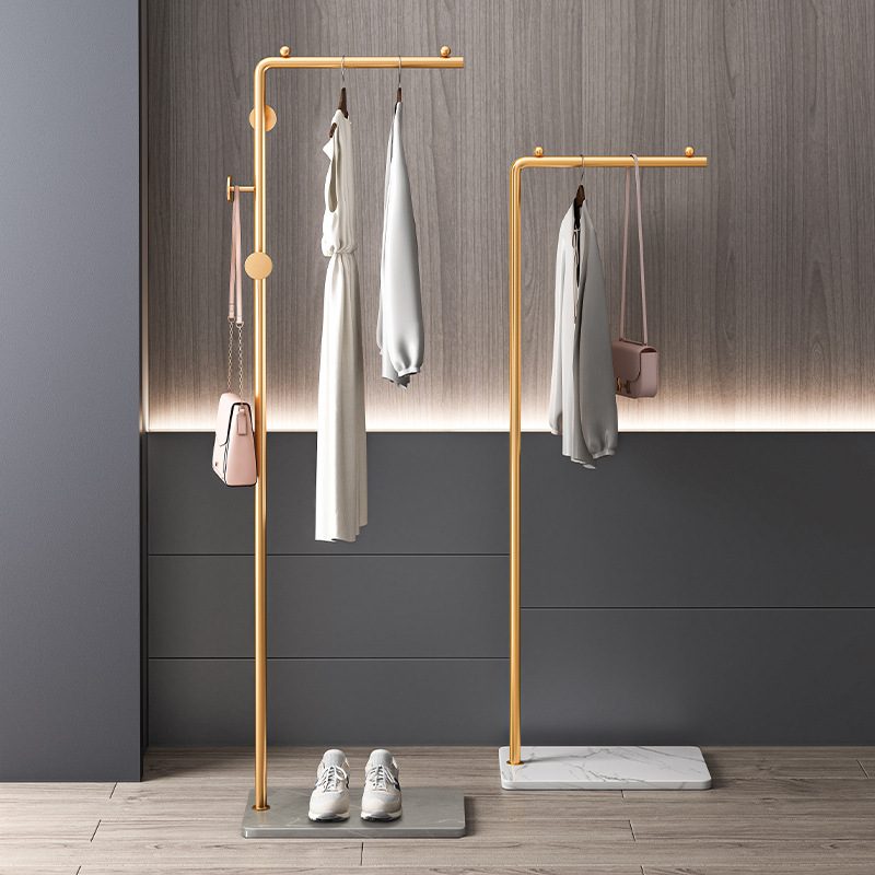 挂衣架落地卧室简易衣架子不家用室内衣房间占地衣帽架小型杆衣服