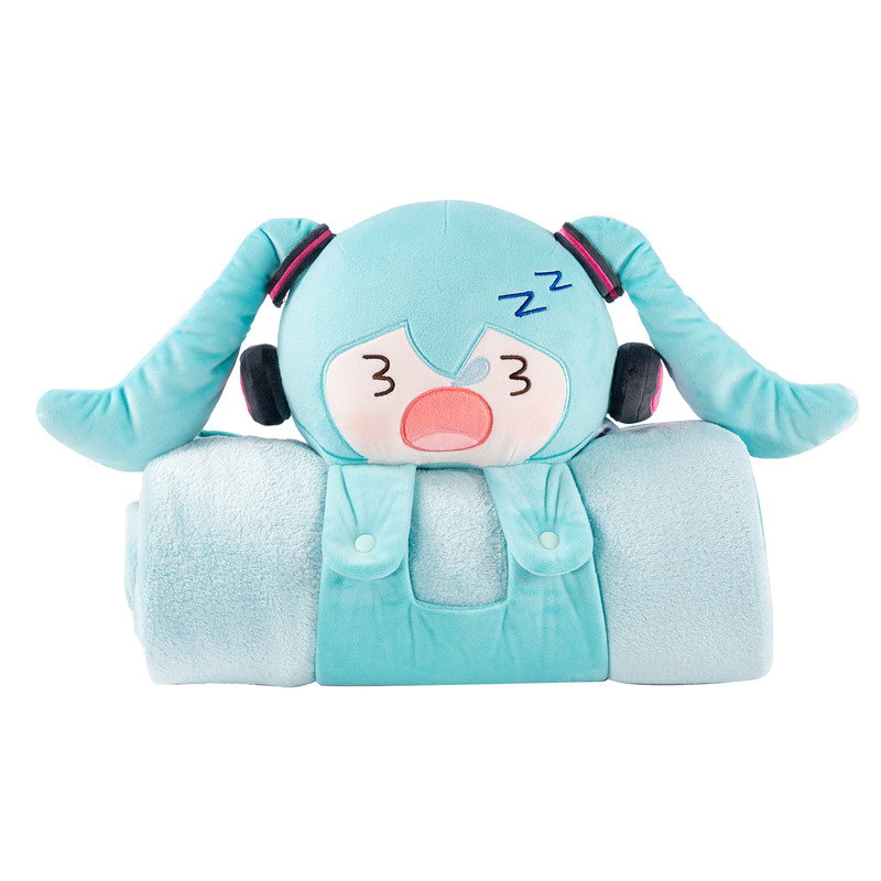 moeyu初音未来便携可收纳空调毯