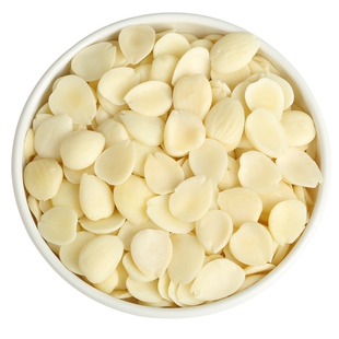 磨豆浆杏仁露 昌源光中杏脱皮南北杏500g 干生去皮非甜杏仁片包邮