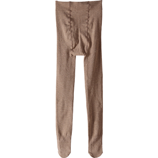 SK哑光连裤袜棉质春秋加厚细条纹打底裤袜加裆加长显瘦丝袜1200D