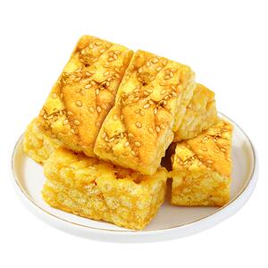 荞麦沙琪玛下午茶零食好吃代餐卡老式多原味棋萨其马刹堪码零