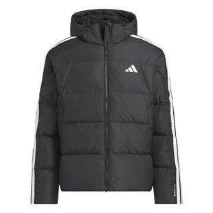 Adidas阿迪达斯男外套2025防风鸭绒保暖户外运动连帽羽绒服KC2493