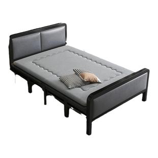 折叠床单人床1米2家用简易床成人出租房用1米5宿舍铁床行军双人床