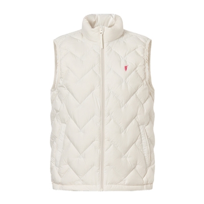 POLOWALK女士羽绒马甲背心秋冬立领纯色简约保暖百搭外套