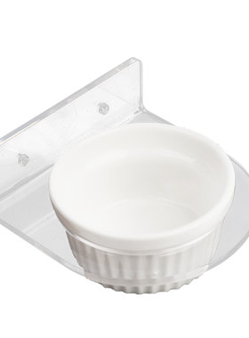 小囧家小宠物吃饭用的平台陶瓷碗